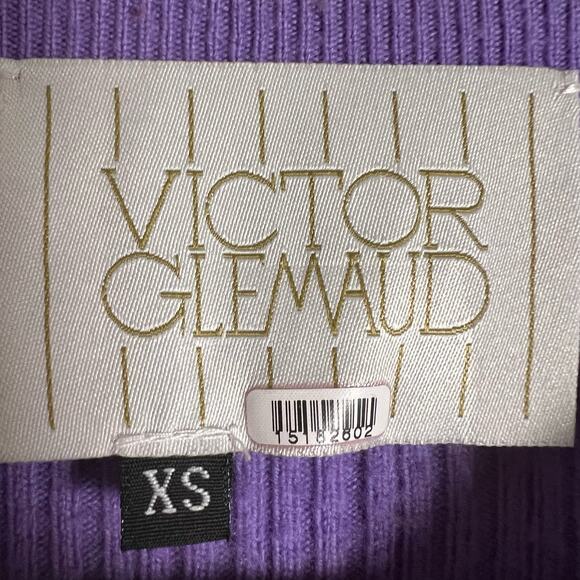 Victor Glemaud Red Purple Colorblock Cropped Cardigan Wool Sweater XS - Picture 14 of 14